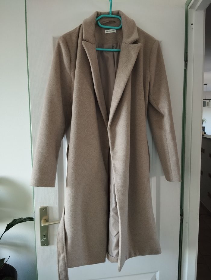 Manteau beige taille 40