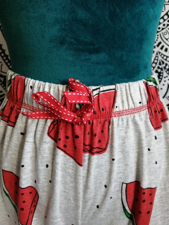 Ensemble de pyjama débardeur et short gris à motifs pastèque / little with you / (S-M) - photo numéro 6
