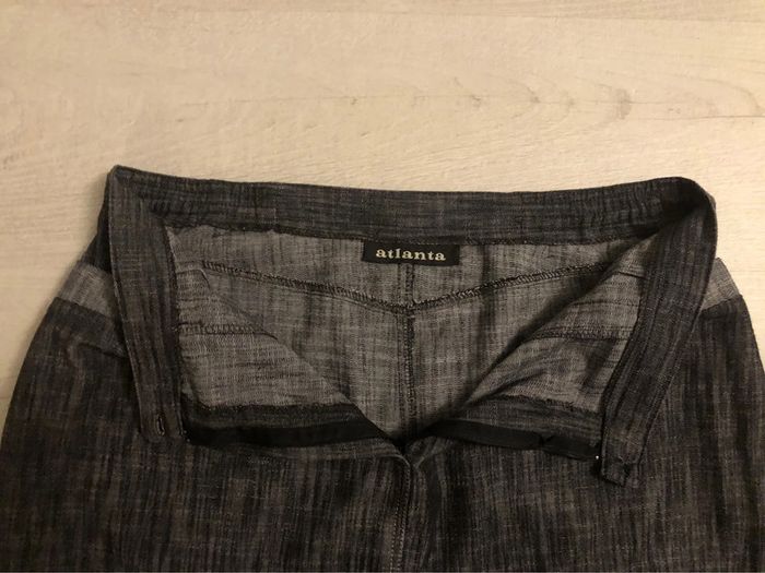 AN20- Tailleur veste+jupe longue bleu jean T44-46 - photo numéro 7