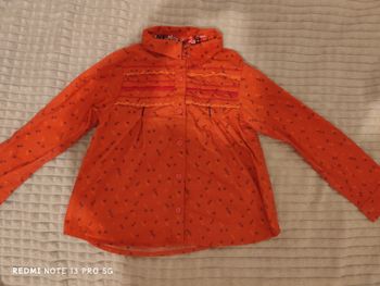 Chemise orange-rouge imprimée G Kids by Gémo – 5 ans