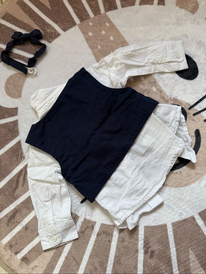 Chemise avec boléro bébé garçon - photo numéro 3