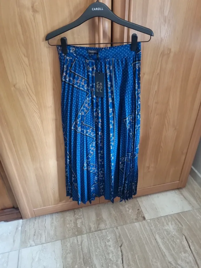 Jupe plissée à motifs caroll neuf