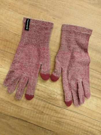 Gant tactile rose chiné Quechua