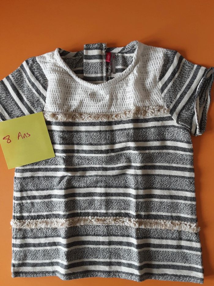 tee-shirt fille en lin 8 ans