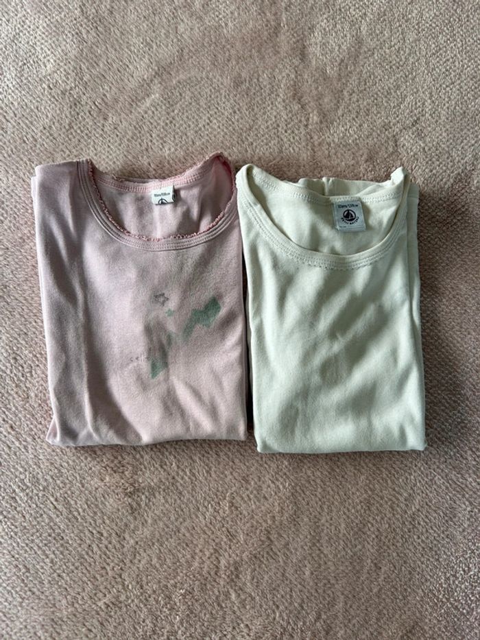 2 t-shirts petit bateau 10 ans