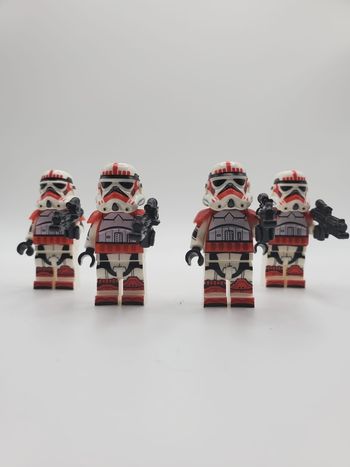 Figurines type lego 4 stormtroopers star wars