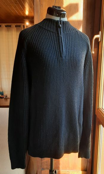Pull noir, homme, Jules, taille L