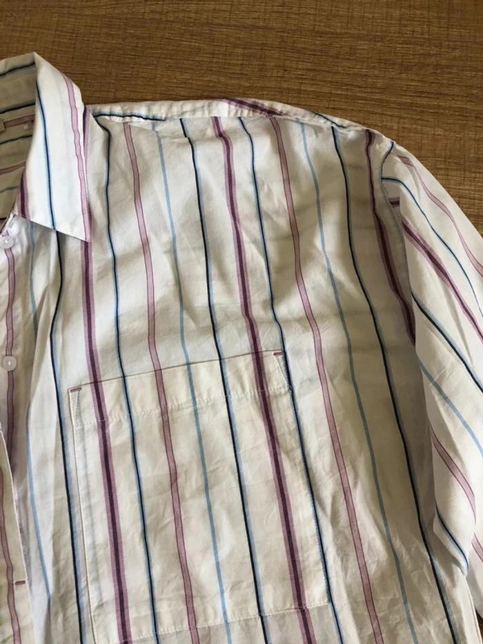 Chemise oversize blanche à rayures Esprit taille M TBE - photo numéro 17