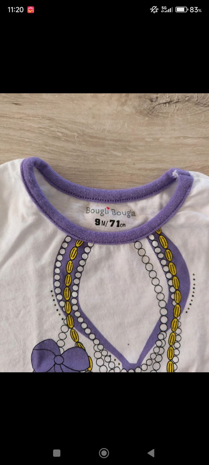 Tee shirt taille 9 mois - photo numéro 3