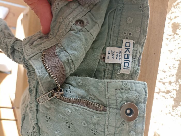 Jupe courte kaki Okaïdi 3 ans - photo numéro 5