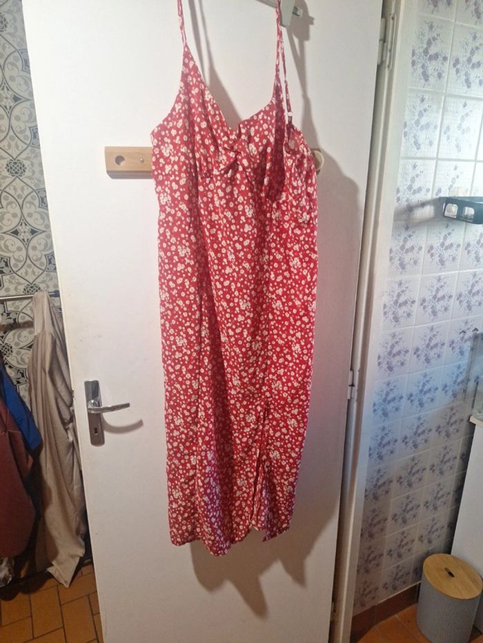 Robe longue fleuri