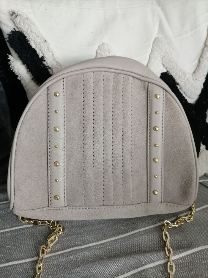 Sac bandoulière beige/taupe Adopt' neuf - photo numéro 3
