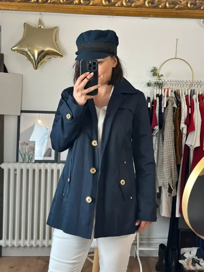 Parka Michael Kors bleu taille 36