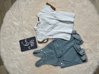 Ensemble salopette/TS été 6 mois