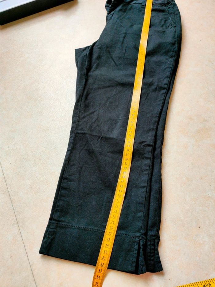 Pantalon noir court taille 42 marque camaïeu - photo numéro 9
