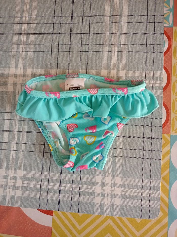 Culotte de maillot de bain bleu clair 12mois