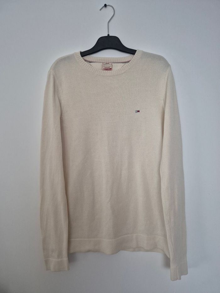 Pull écru classic vintage - Tommy Hilfiger Denim - Taille S