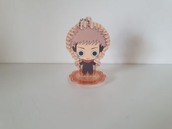 Jujutsu kaisen yuta yuji itadori stand figurine acrylic porte clé