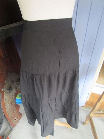 Jupe longue évasée crépont 40