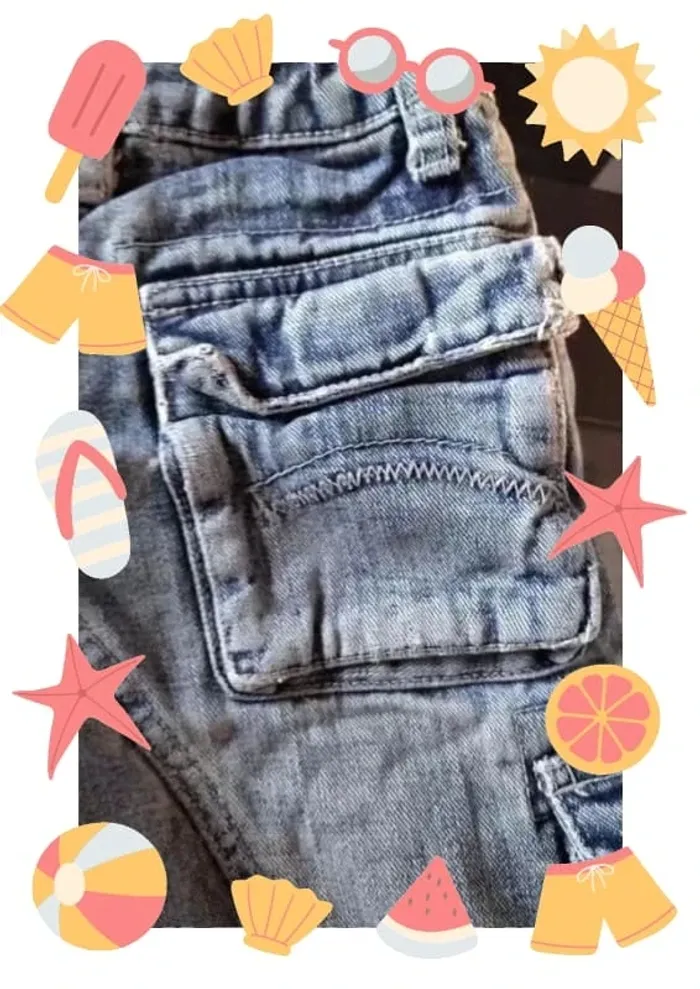 Short bermuda en jeans garçon 3 ans - photo numéro 7