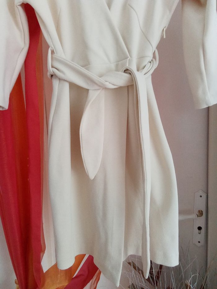 Jolie robe habillée crème/beige Mango taille 36 - photo numéro 4