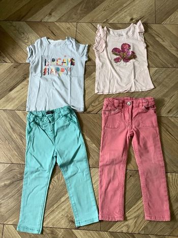 Lot vêtements 3 ans : 2 tshirt 2 pantalons