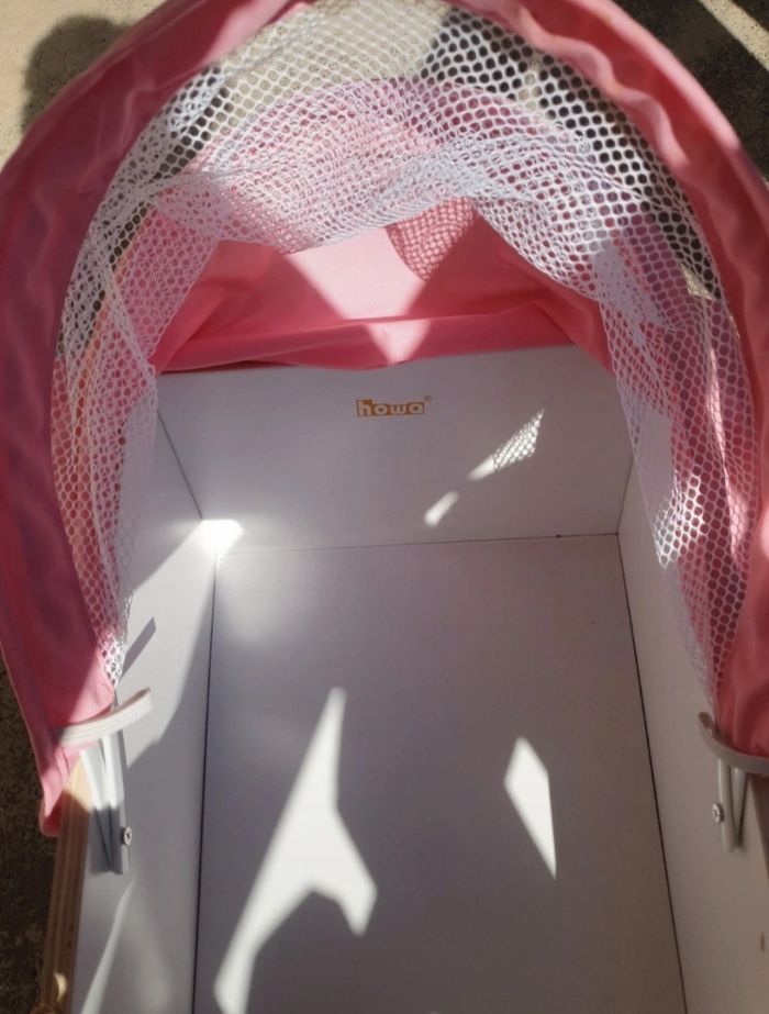 Landau en bois,poupée - photo numéro 3