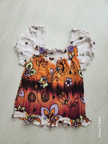 Tunique fillette 4 ans Petite Minette vintage