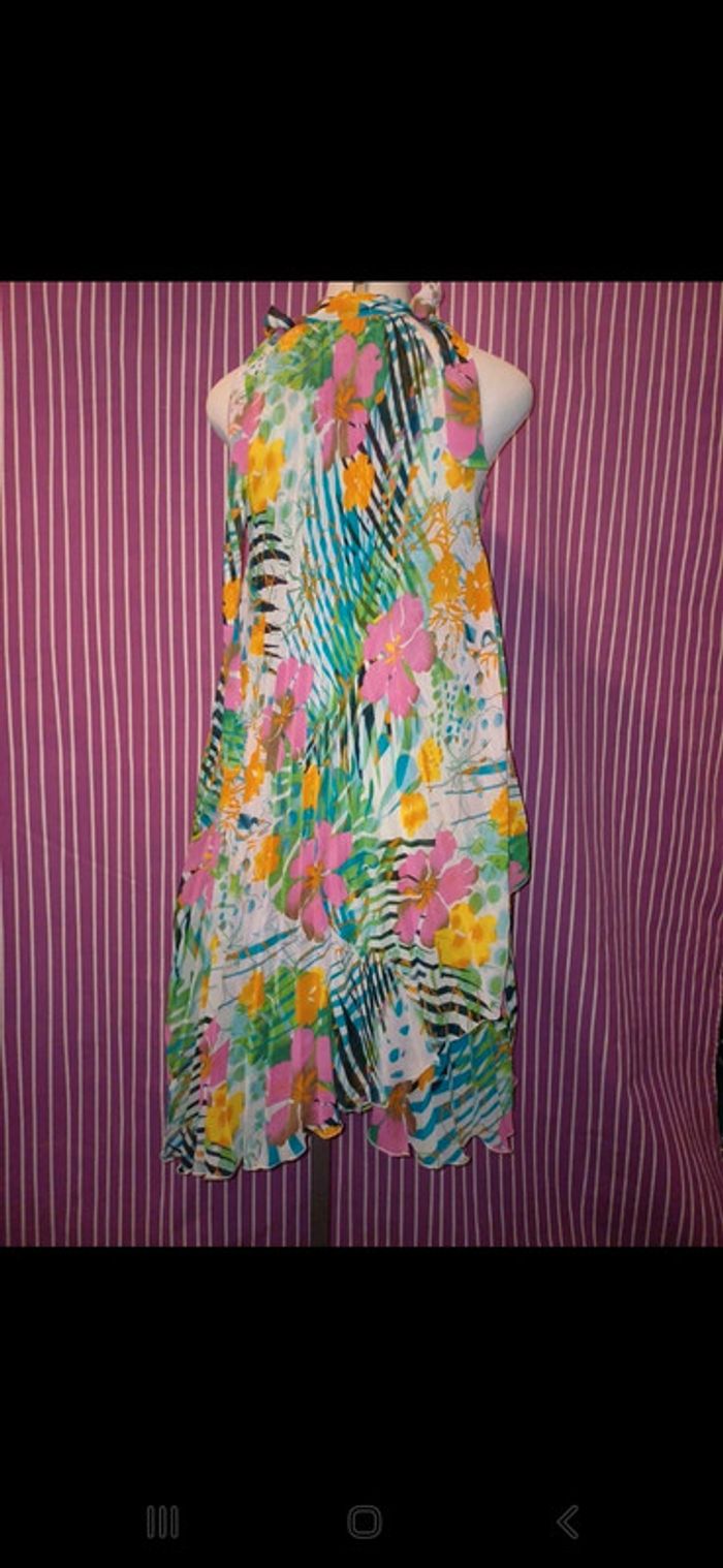 🌈Robes asymétrique Plissé évasée - photo numéro 4