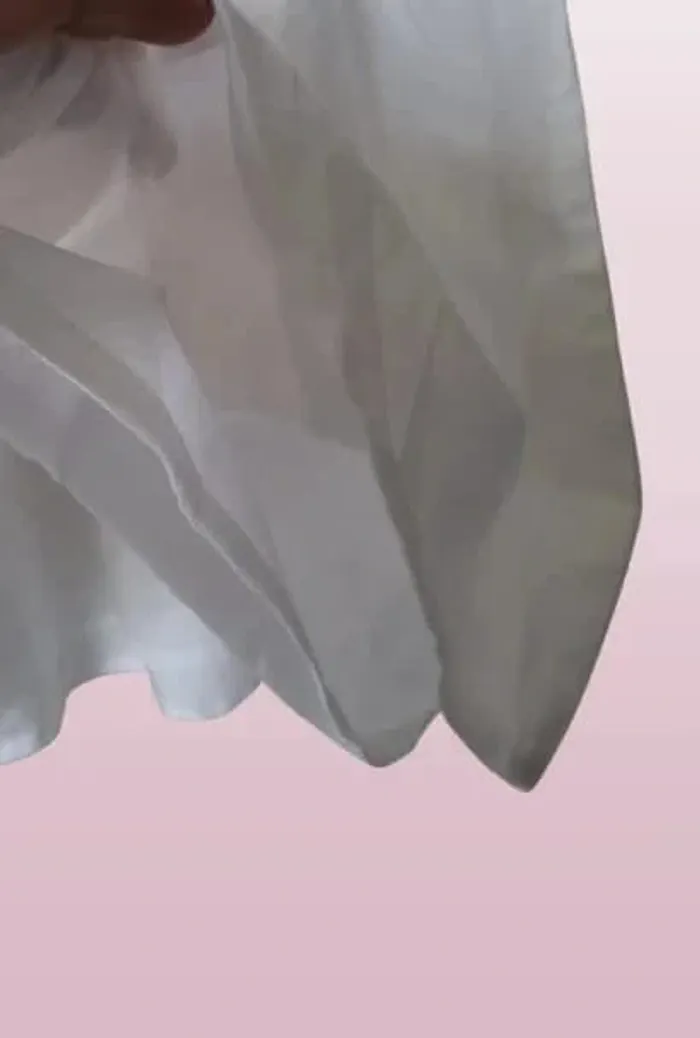 Robe neuve Benetton lin et coton blanche 10a 11a - photo numéro 7