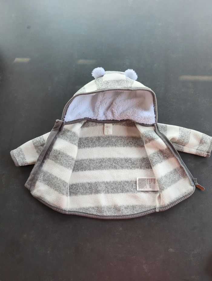 Veste bébé oreilles ours - photo numéro 3