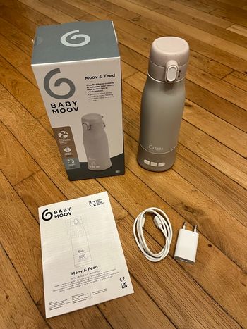 Babymoov - Neuf - chauffe biberon nomade sans fil - Gris sable