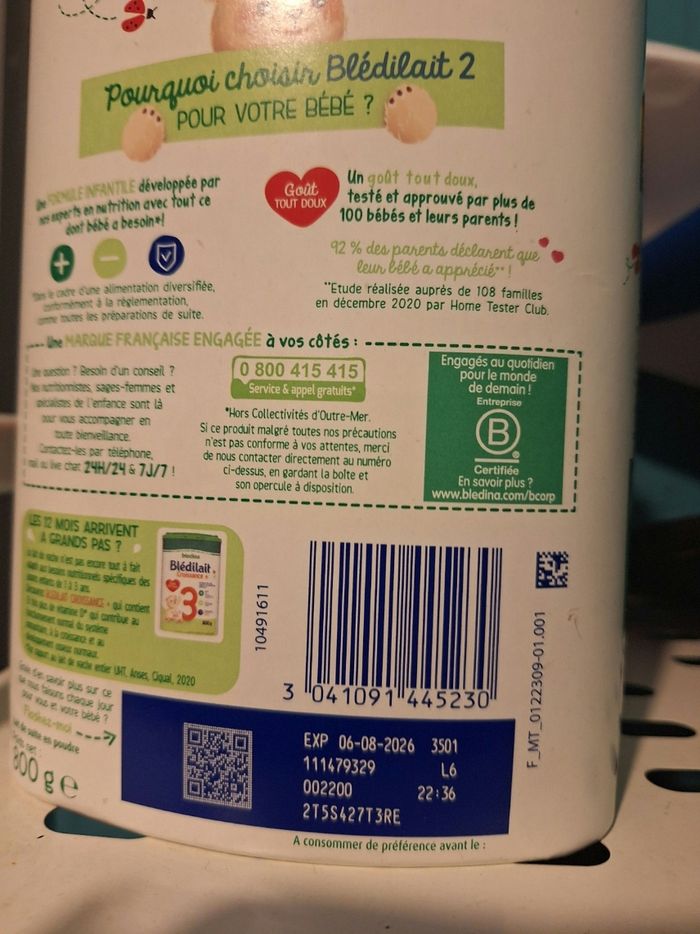 Lait bebe - photo numéro 2