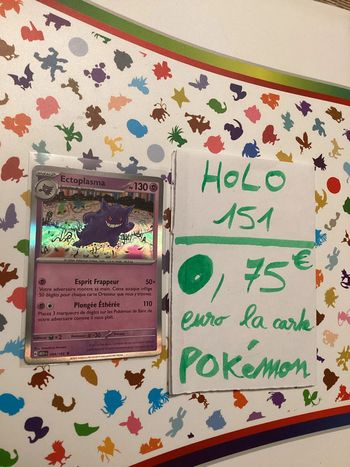 carte Pokémon ectoplasma holographique 094/165 EV3.5 collection 151 FR neuf sortie de booster
