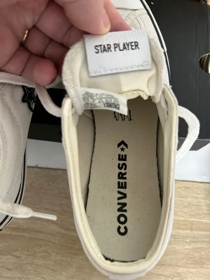 Converse 40,5 blanches - photo numéro 6