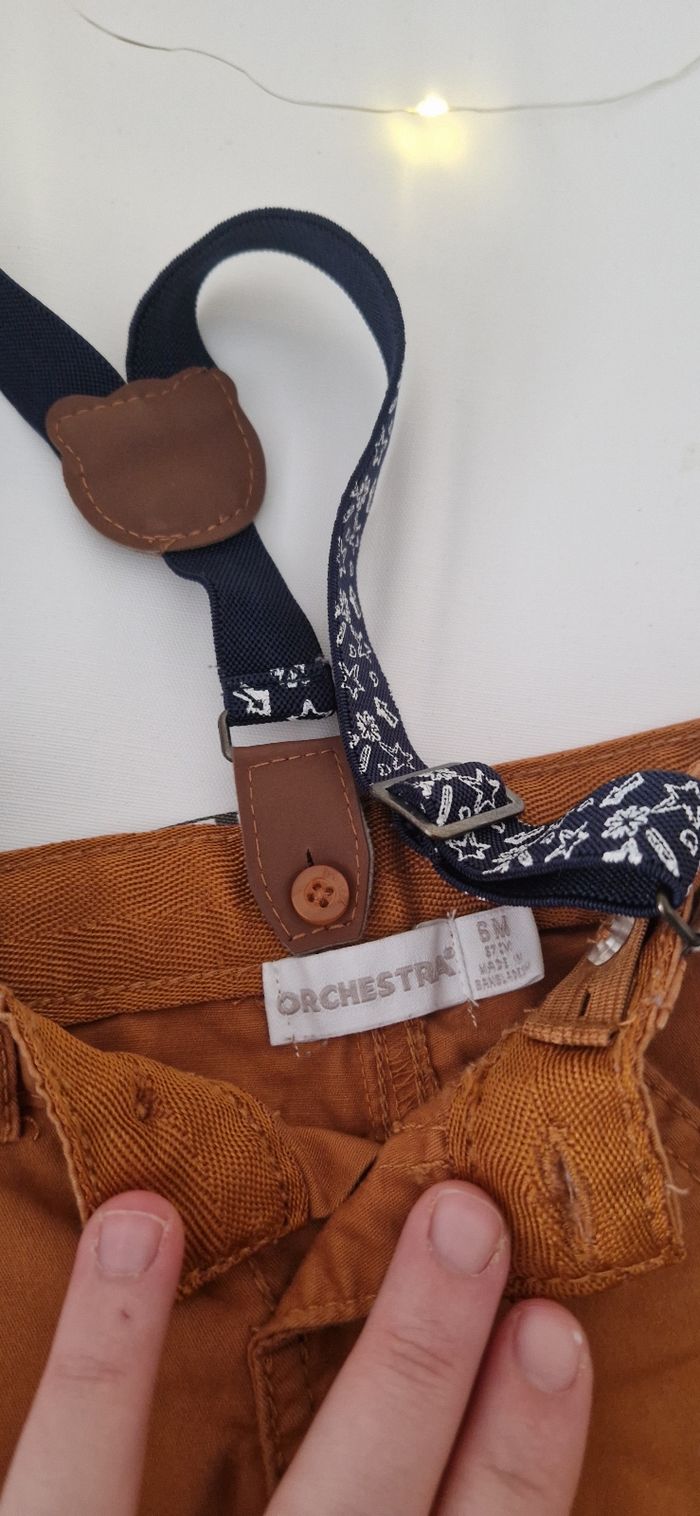 Pantalon à bretelles 6 mois - photo numéro 2