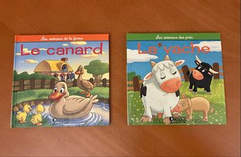 Lot de 2 livre canard et vache