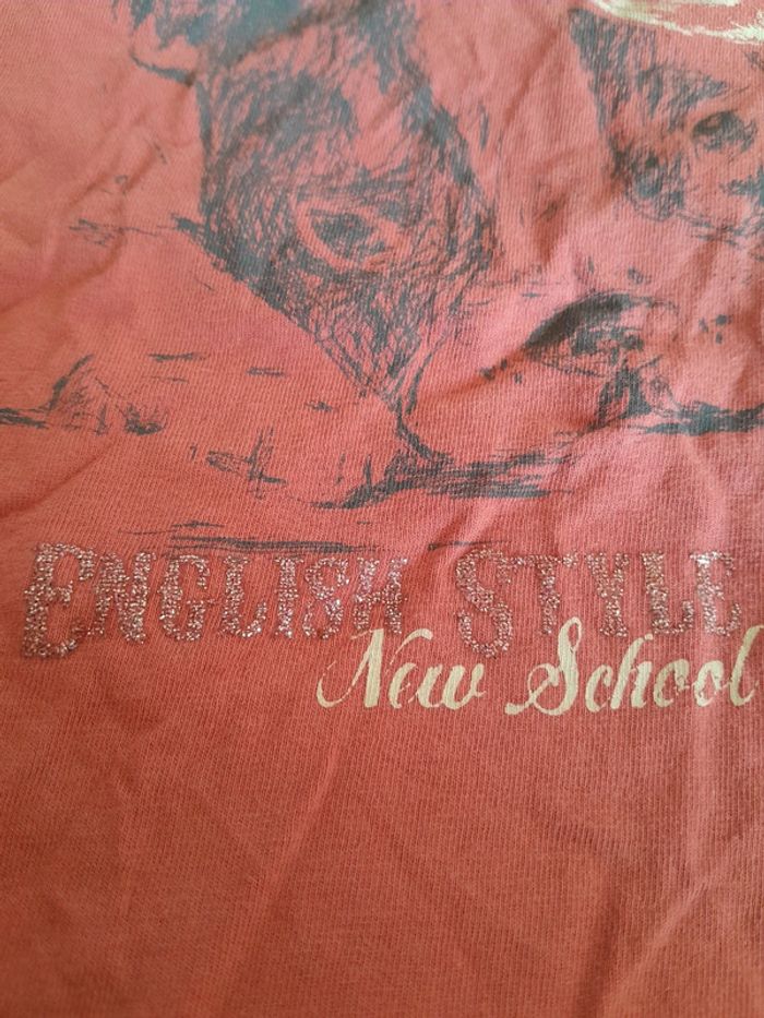 T-shirt rose chien 10 ans - photo numéro 3