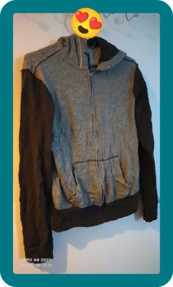 Sweat à capuche femme, vintage