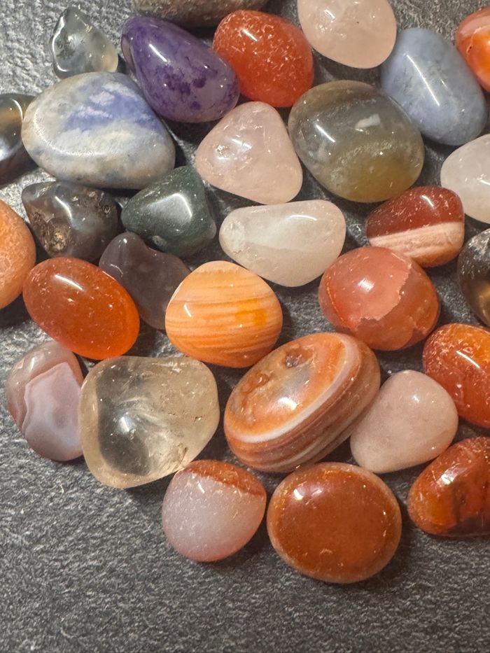 Lot de 200 g de pierres naturelles polies – Minéraux variés - photo numéro 9