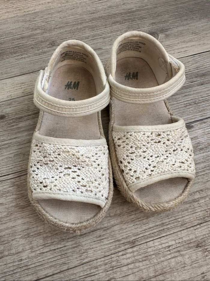 Sandales espadrilles crochet 25 h&m - photo numéro 3