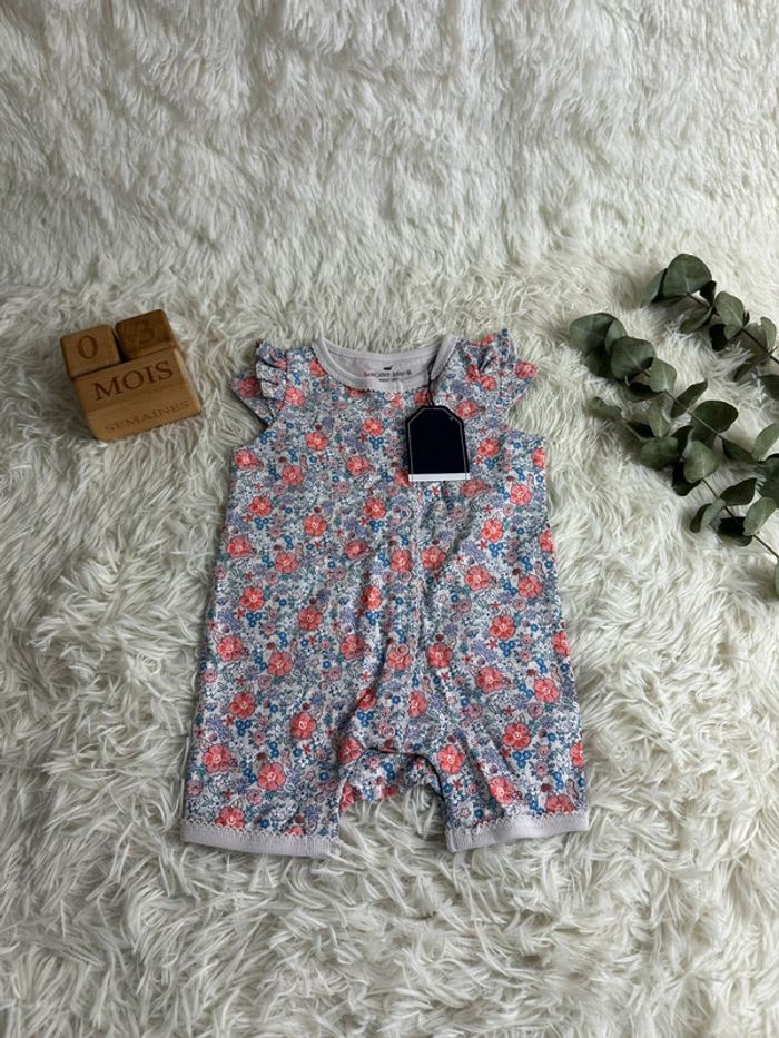 Barboteuse fleurie sergent Major taille 3 mois