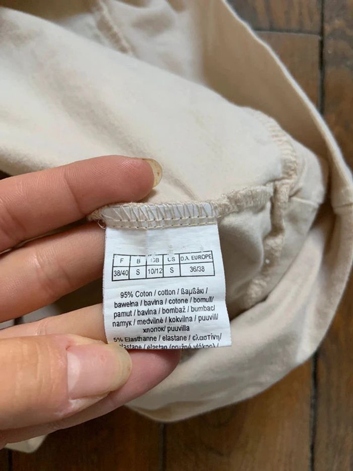 Blouse beige 3 suisses taille m l 38 40 - photo numéro 4