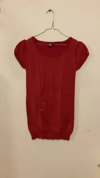 Pull tunique à manche courte pour les fêtes de Noël