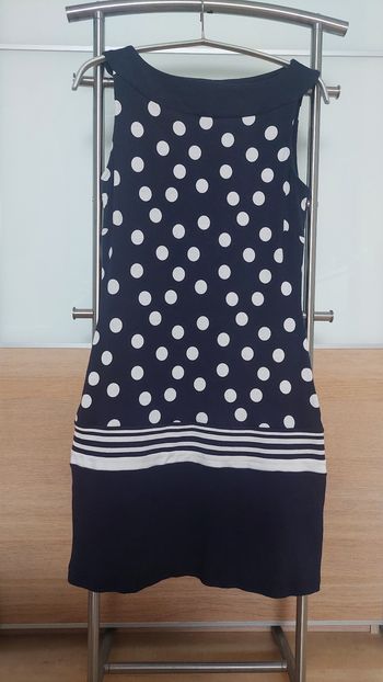 Robe bleu marine à pois S.Oliver