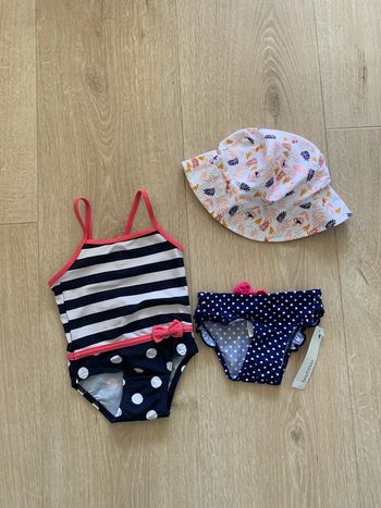 Lot plage bébé fille 12 mois