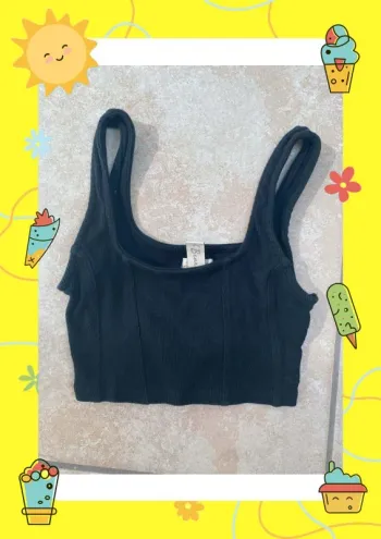 Top court débardeur sans manches pull & bear 34