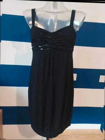 Robe en coton noire Walk and Talk femme taille L