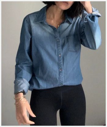 Chemise longue bleue Maison Scotch - t36 - très bon état