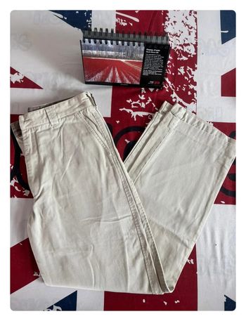 Pantalon Chino Bertrand d’Arley taille 38 marron crème/ beige crème doublure au niveau des chevilles